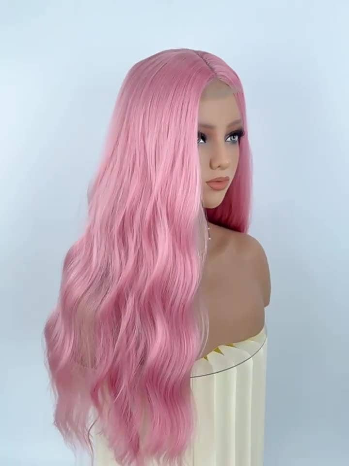 AK Brand - Vendita all'ingrosso Parrucca/toupet - Parrucca Lunga Ondulata da 20 Pollici per Donne Costume Sintetico Uso Quotidiano6