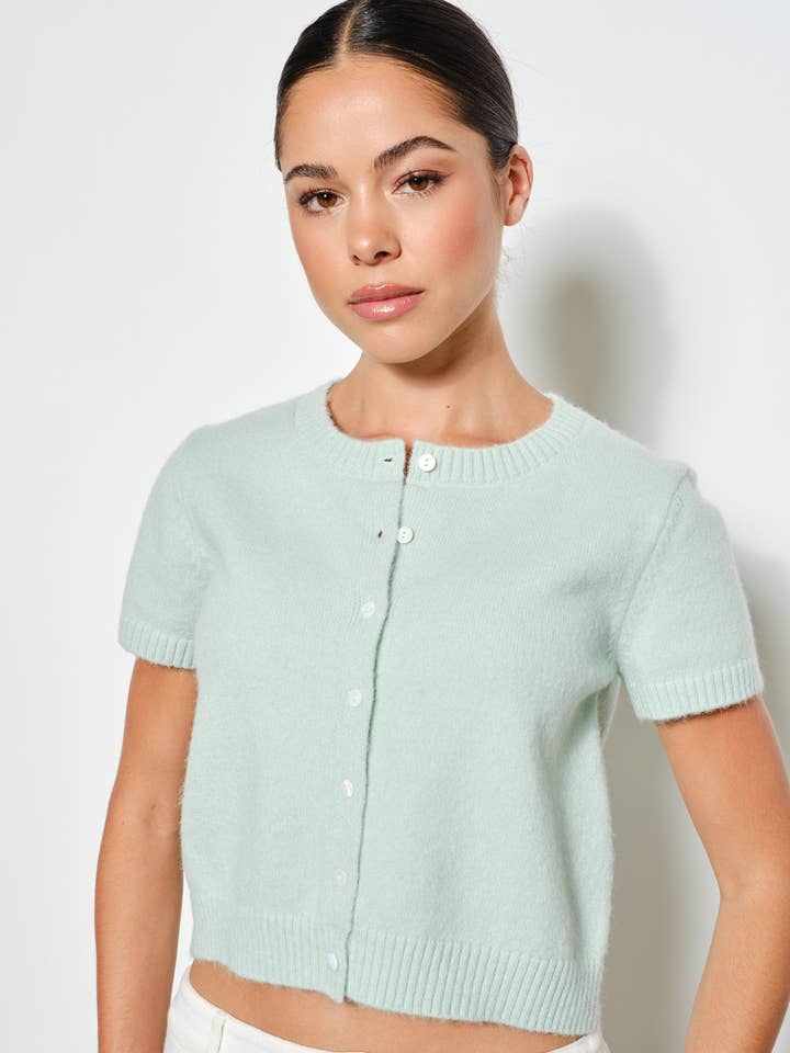 Pretty Garbage - Wholesale Cardigan - Women's - RAVEN SHORT SLEEVE CARDIGAN10