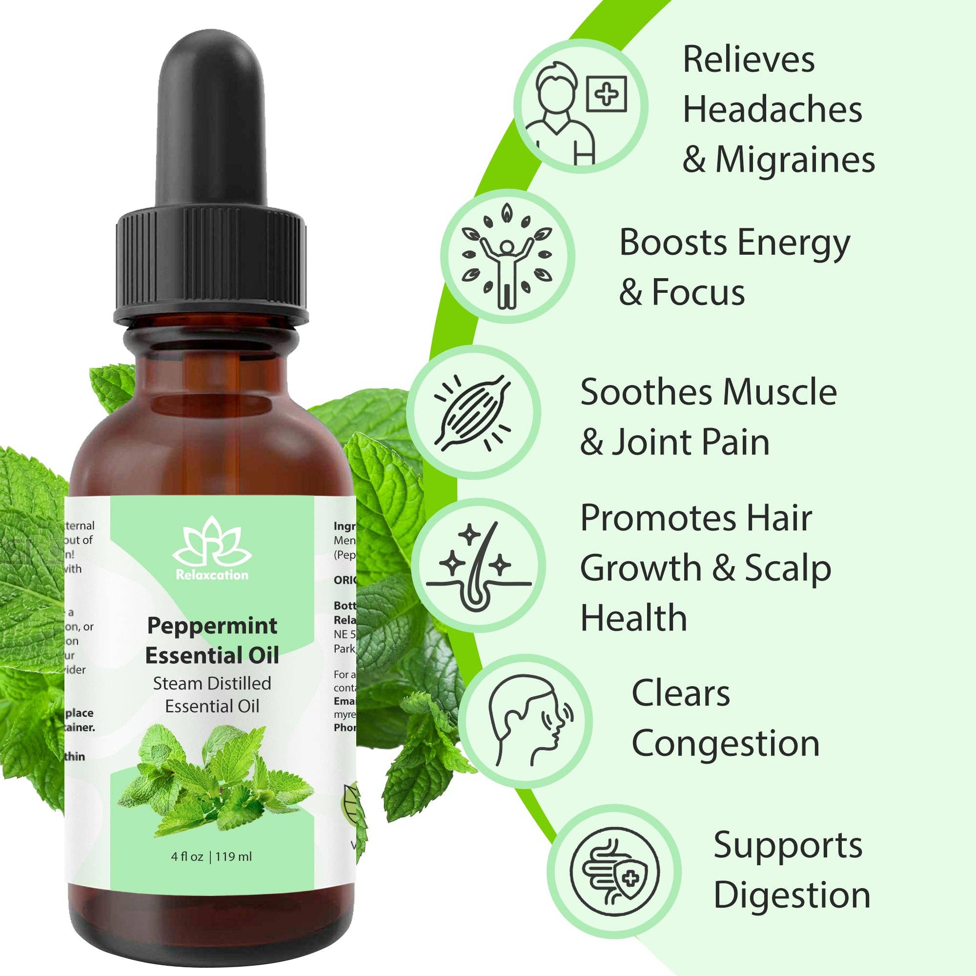 Relaxcation - Wholesale Essential Oil - Pure Peppermint Essential Oil4
