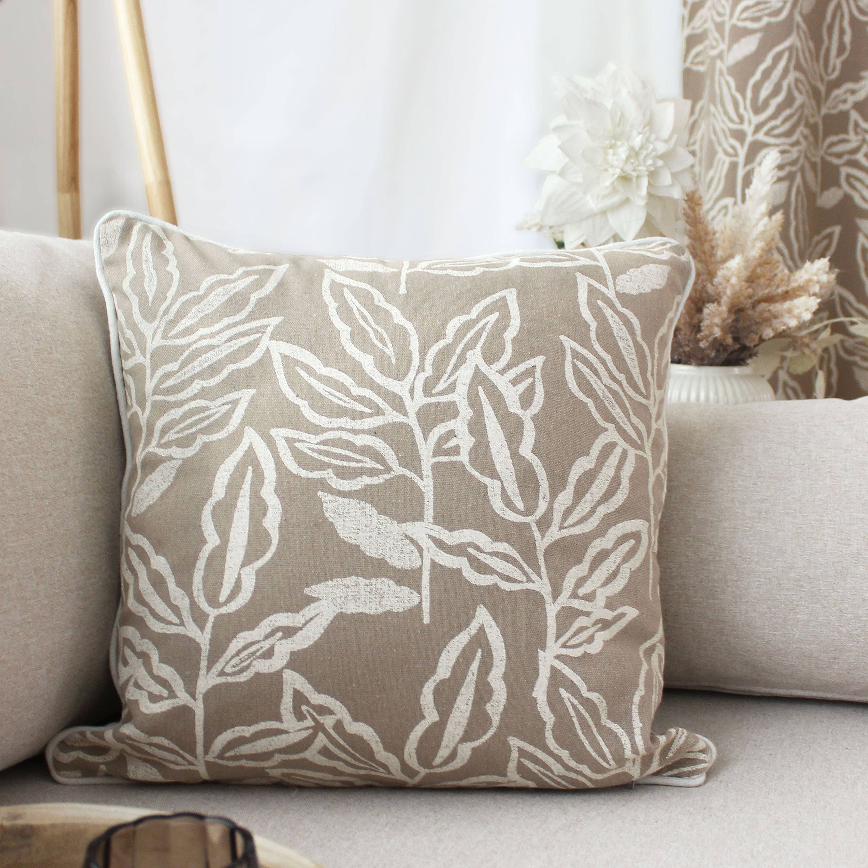 DECOSTARS - CmaDECO - Vendita all'ingrosso Cuscini per sedie - Cuscino sfoderabile, 40x40cm, motivo, cotone chambray14