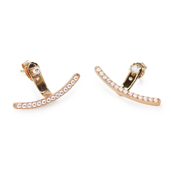 boucles d'oreilles Half Moon Ear pour la vente par Kamaria Jewelry
