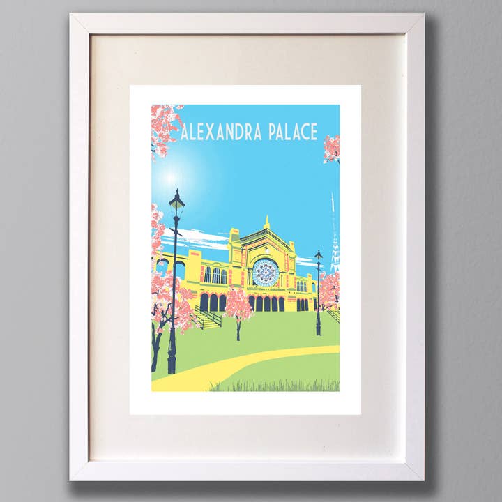 Alexandra Palace Art Print for wholesale by Red Faces Prints