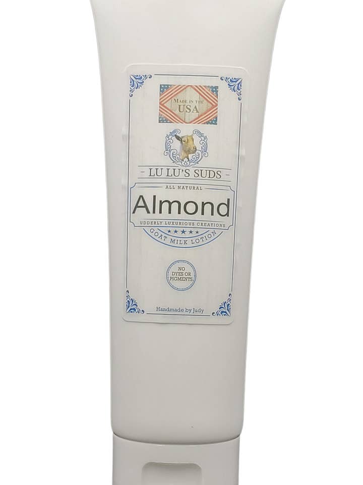 Mandel gedemælk Lotion 4 oz. for engroshandel hos Lu Lu's Suds