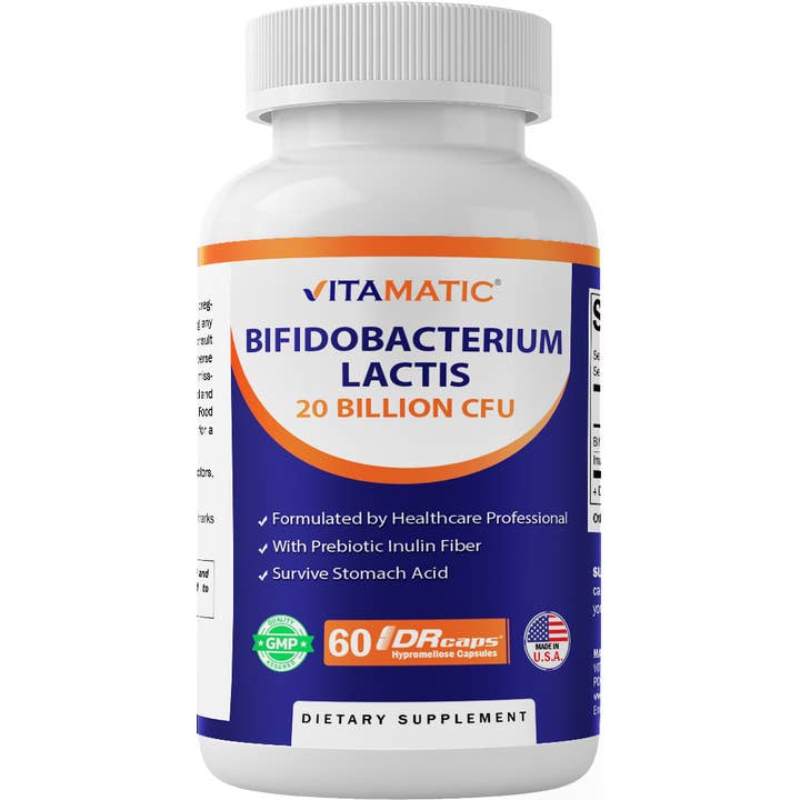 Vitamatic - Wholesale Oral Supplement/Vitamin - Vitamatic Bifidobacterium lactis - 20 Billion- 60 Count
