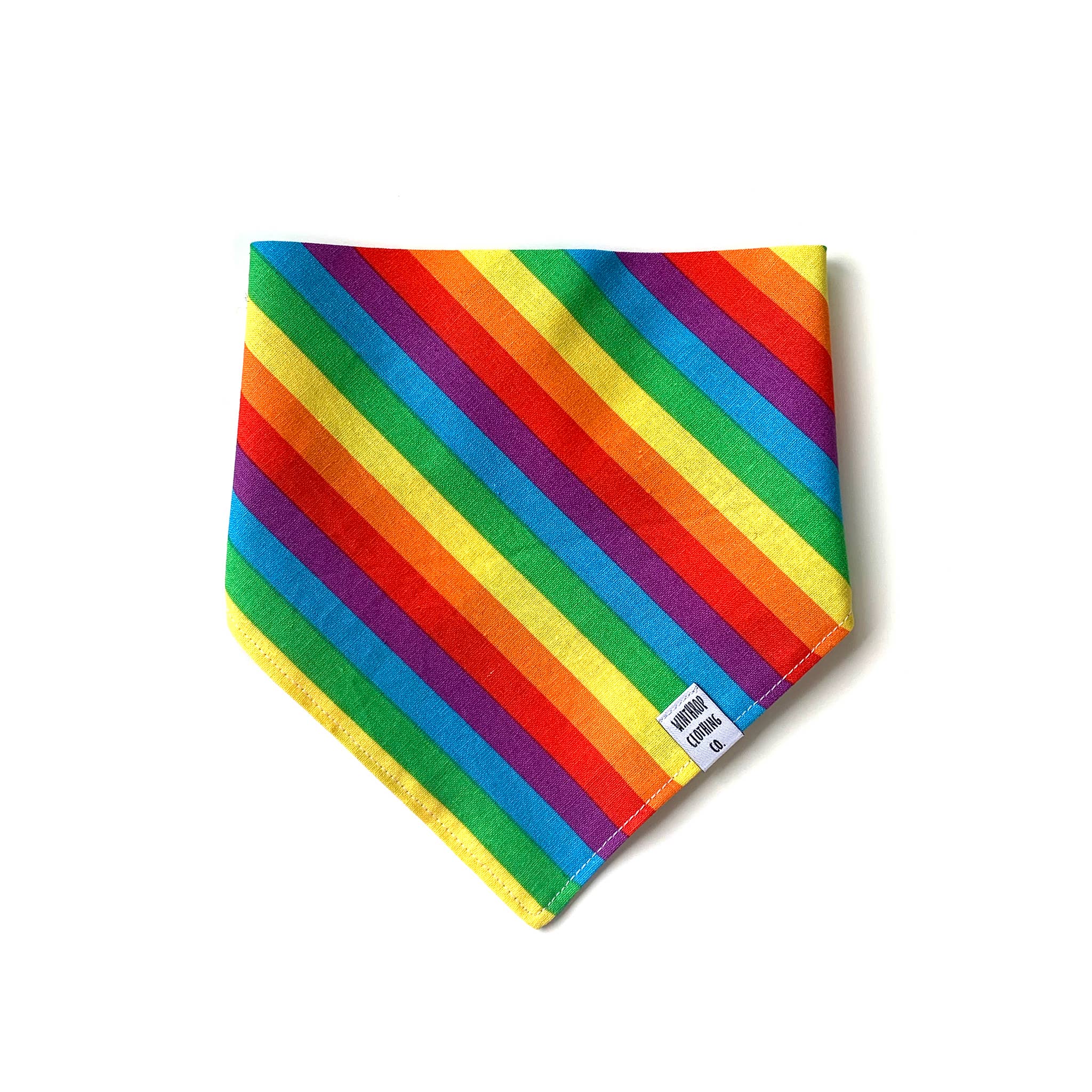 Winthrop Clothing Co. – Engroshandel Bandana - Hund – Regnbue Stribe Hund Bandana1