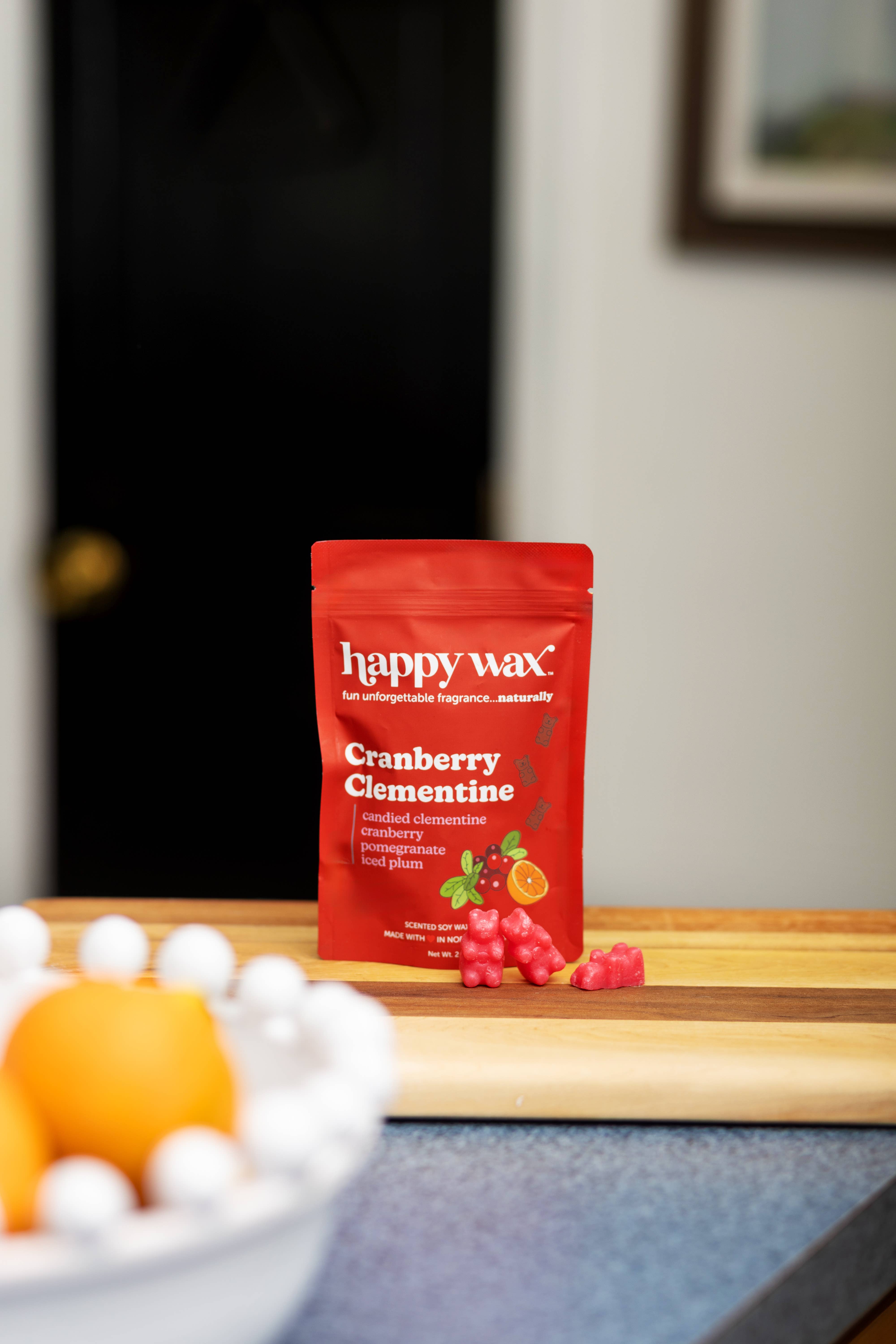 Happy Wax - Wholesale Wax Melt - Cranberry Clementine Wax Melts - Sample Pouch (2 oz)2