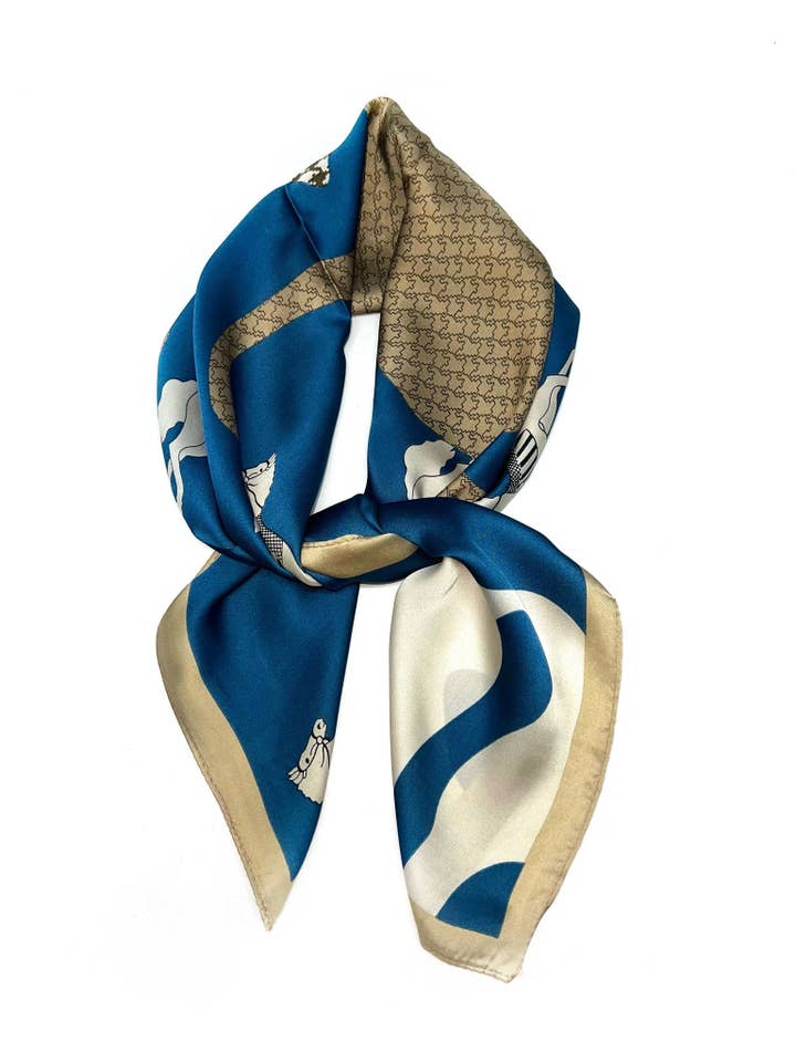 D-171(D-23) Silk-touch scarf 70x70 pattern for wholesale by LINETA