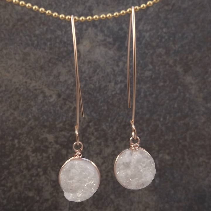 Bijoux - Druzy Earrings for wholesale by Felicity Jewelry Designs