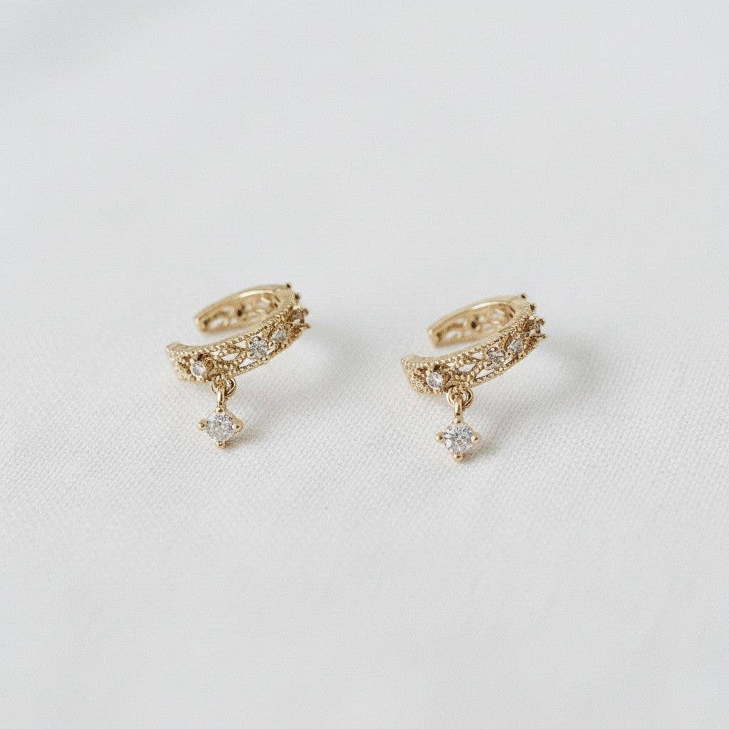 Ellemadera - Wholesale Cuff/Wrap Earrings - Hollow Zircon Ear Cuff Earrings1