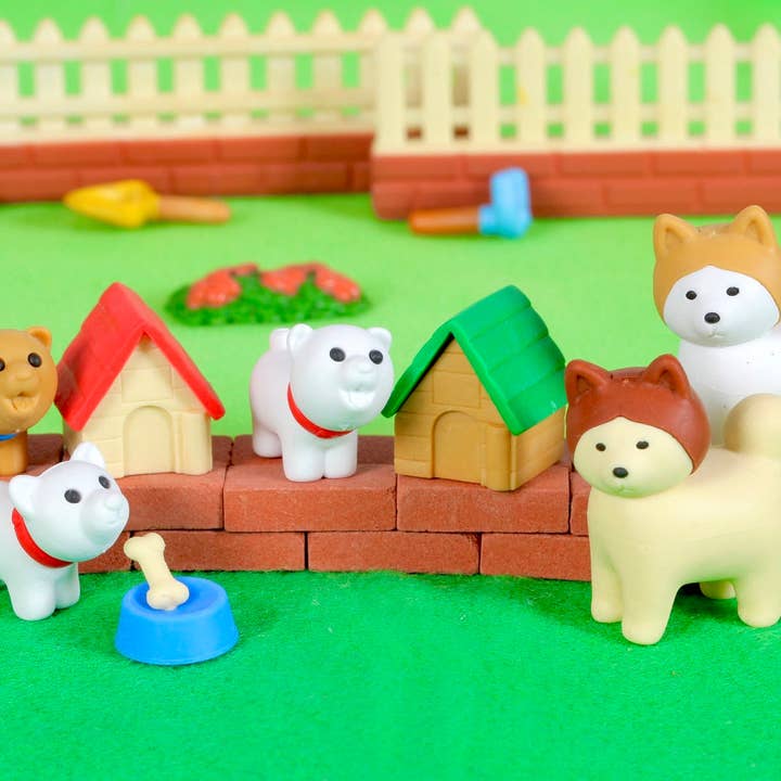 38028 Iwako Dog House Erasers for wholesale by BCmini