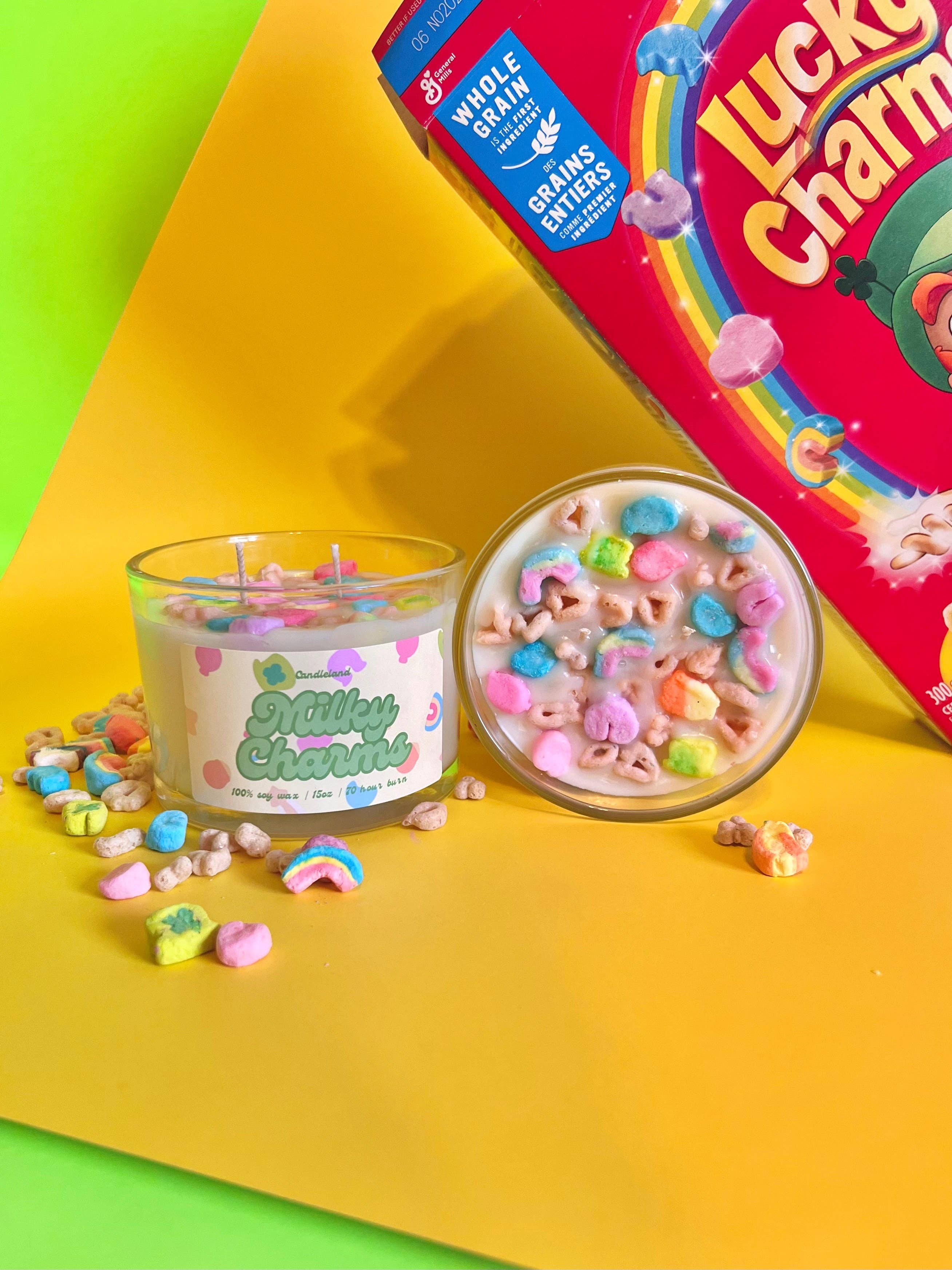Candle Land - Wholesale Jar/Filled Candle - Milky Charms Candle | Lucky Charms Inspired Candle1