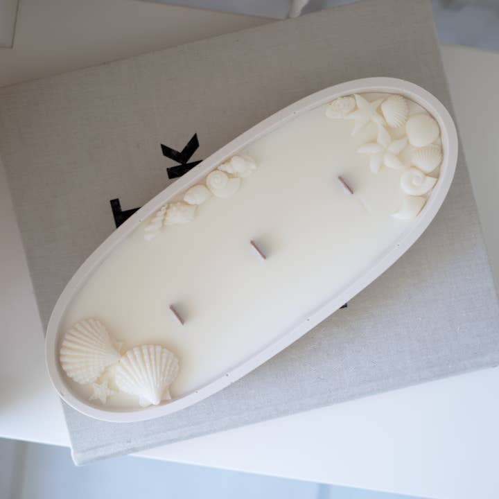 MOOREA - Jesmonite et Cire de soja pour la vente par Studio Firaora