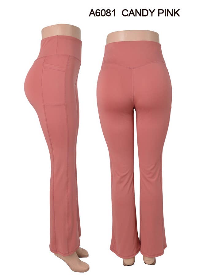 SSImport - Wholesale Athletic pants – Women′s - A6081 FLAT PANTS SPORTS YOGA POCKET MIXED SIZES 12PCS/PACK14
