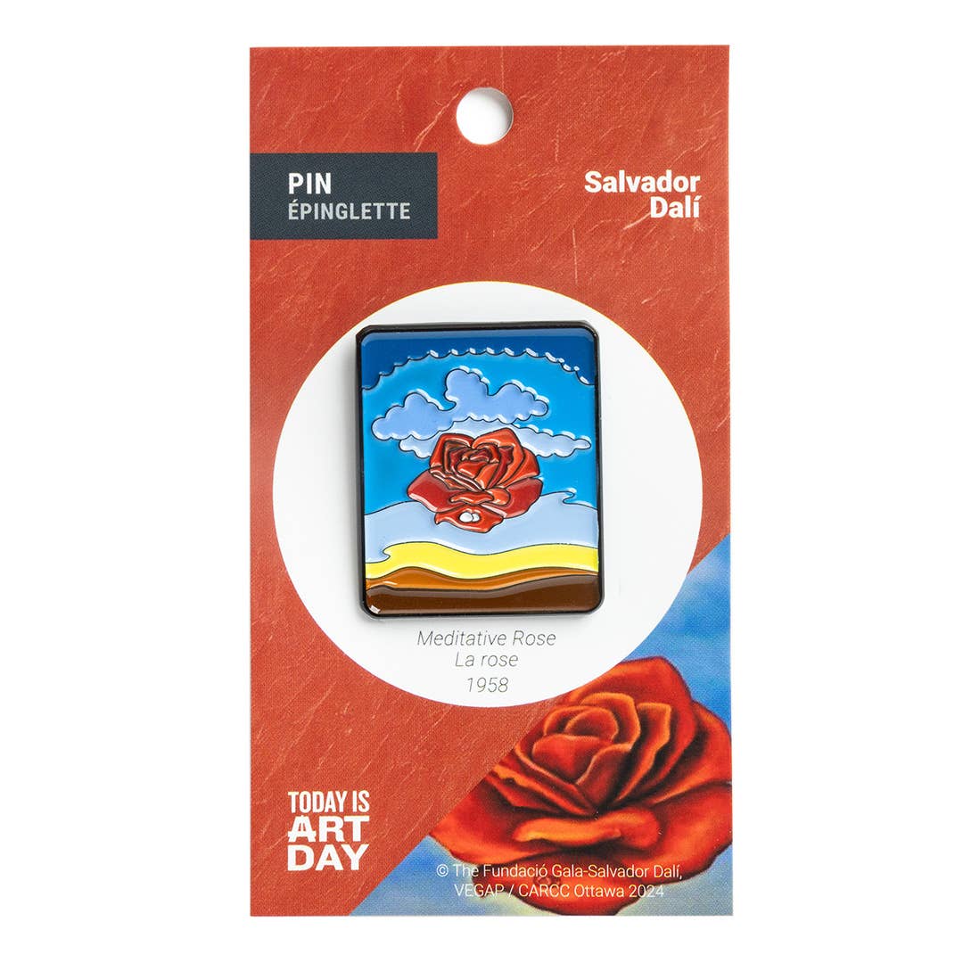 Today is Art Day - Wholesale Reversspeld/knoop - Speld - Meditatieve Roos - Dali1