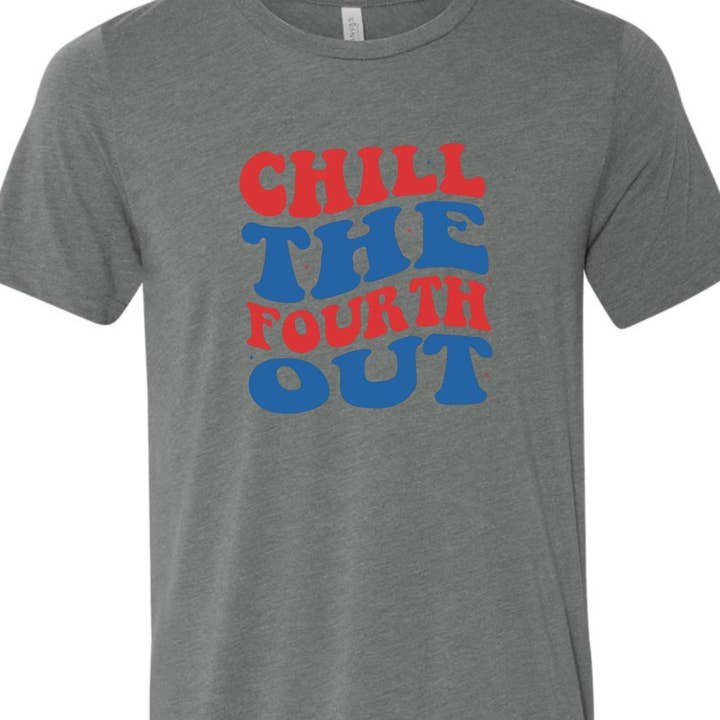 Kiki's Boutique – wholesale Screen printed t-shirt – Women′s – Chill The Fourth Out Tee3