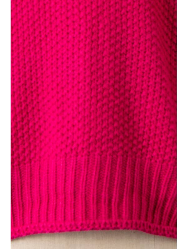 MIRACLE - Wholesale Knit Sweater - Women's - Mock Neck Cable Knit Sweater