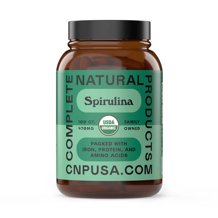 Økologiske Spirulina kapsler for engroshandel hos Complete Natural Products