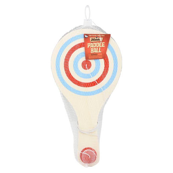 La Luna Bella - Toys - Wholesale Classic Toy - Kids - 11.33" WOODEN PADDLE BALL LLB kids toys5
