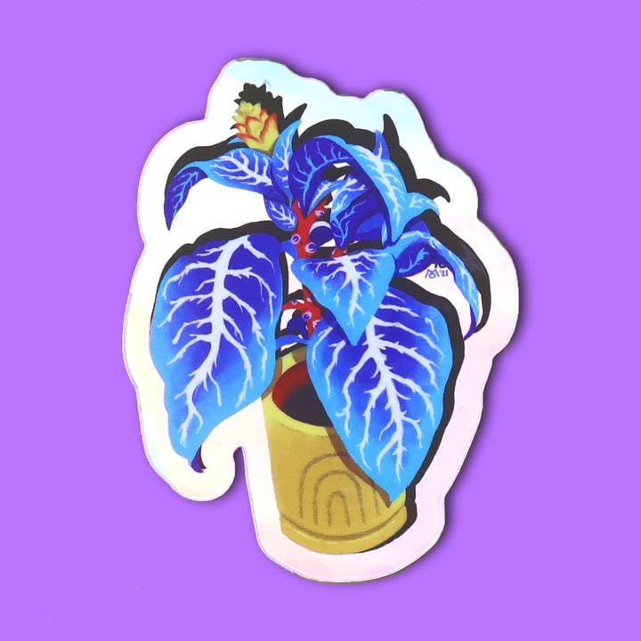 PLANTE ZÈBRE // AUTOCOLLANT pour la vente par Mo McMasters