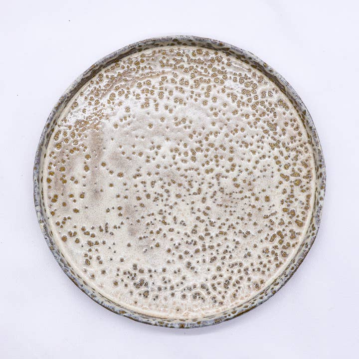 27 cm Saltfoam Stoneware Handmade Ceramic Dinner Plate for wholesale by Ribera Handmade Ceramics