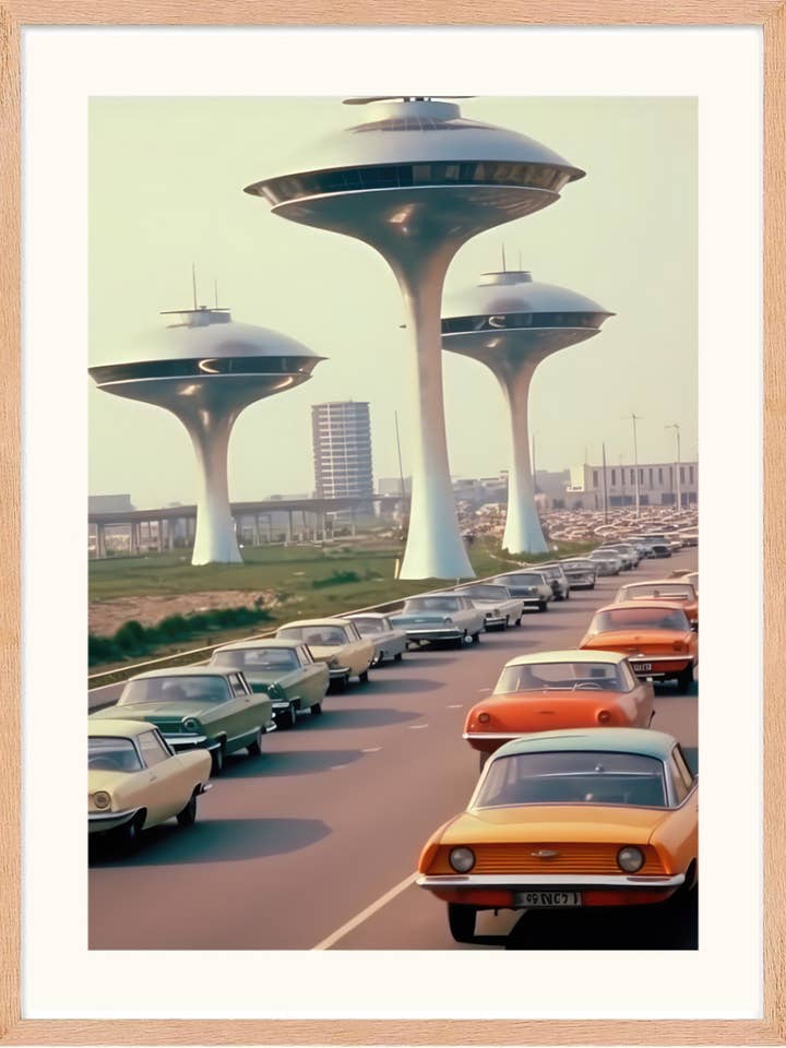 Poster - Retro Future 17 (12x16 in) - Hartman Ai for wholesale by Hartman A.I.