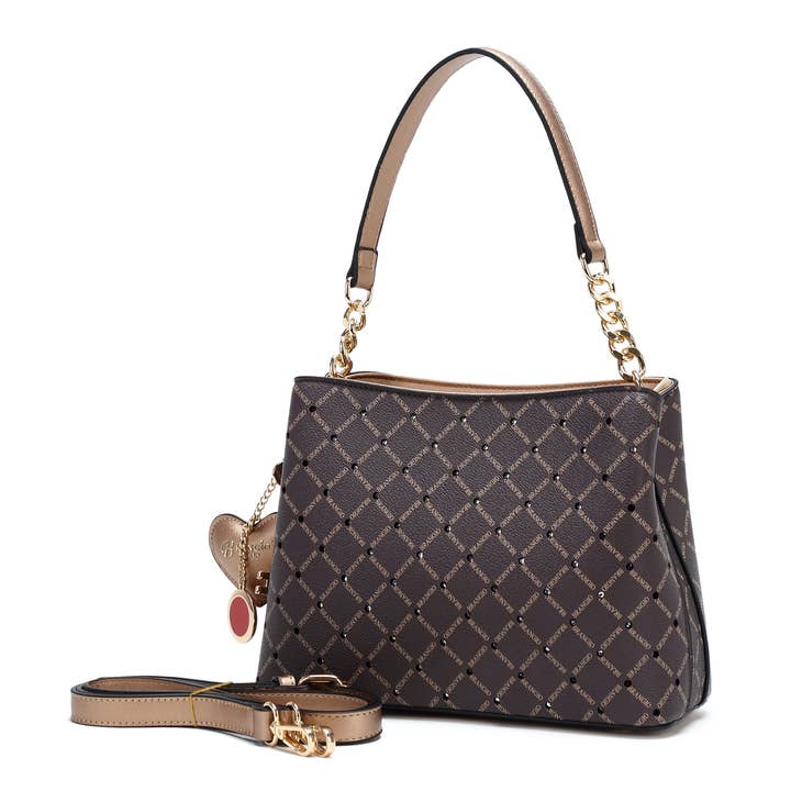 Brangio Italy Diamond Luxe Chain Hobo Bag & Crossbod Bag for wholesale by Brangio (Italy) Company Inc.