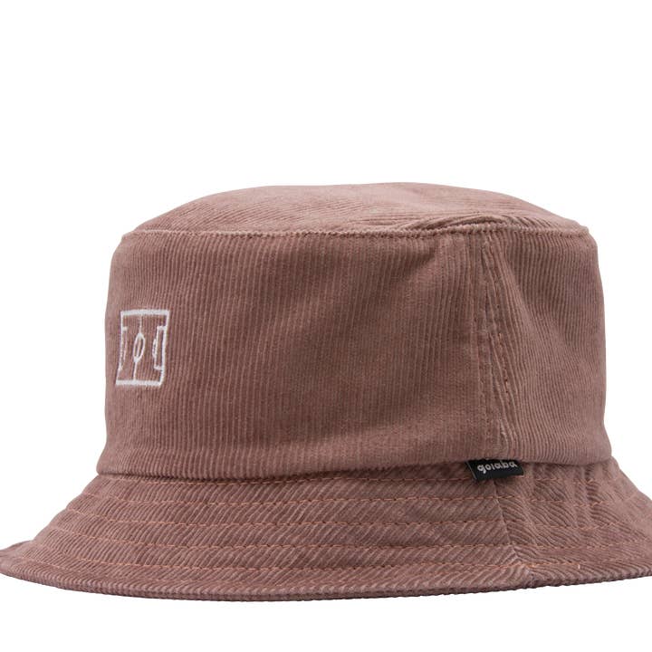 Chapeau seau Campo en velours côtelé - Sandstone pour la vente par goiaba esporte clube