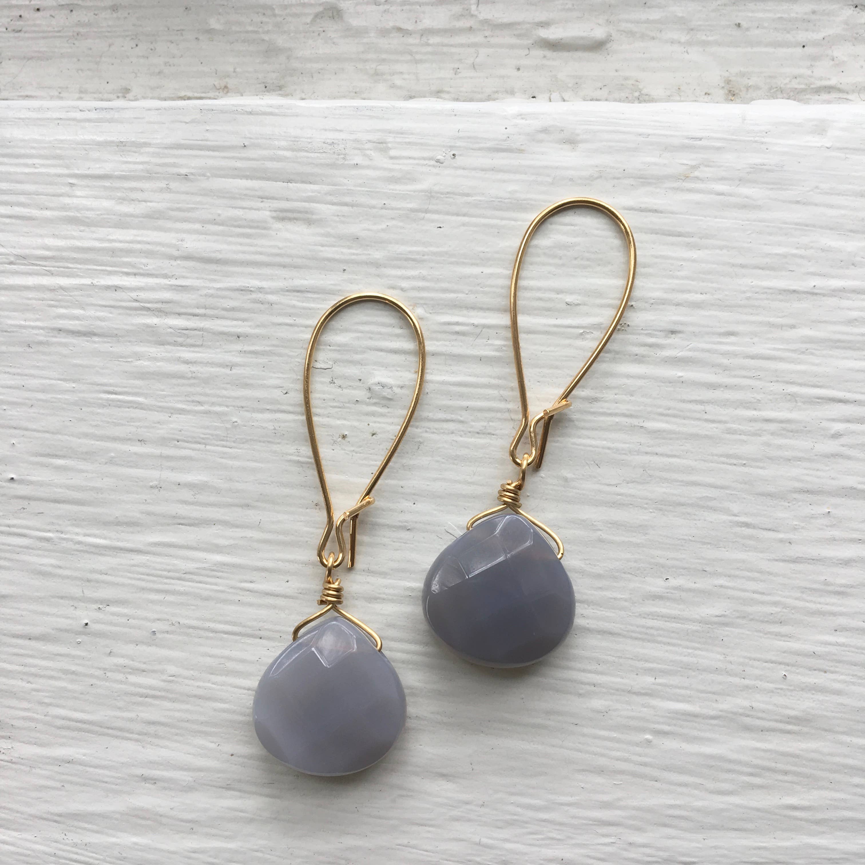 Dana Herbert - Wholesale Dangle Earrings - Gold Sasha Short Gemstone Earrings8