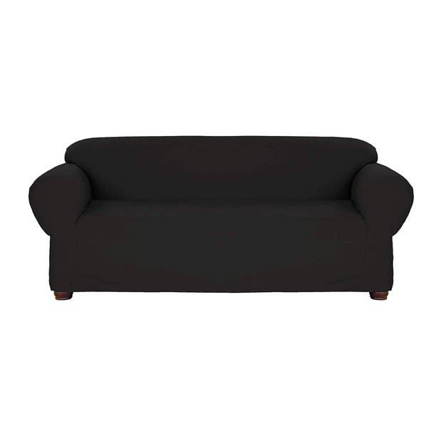 Schonbezug aus Stretchjersey, Schwarz für den Großhandel von LINEN STORE