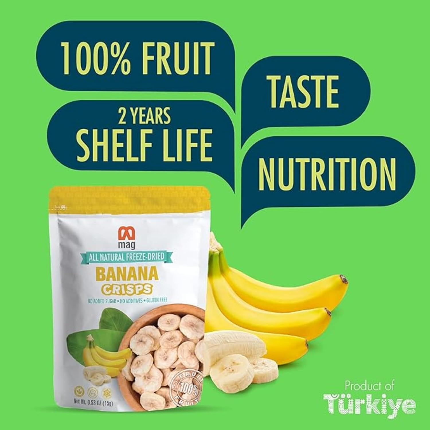 MAG - Wholesale Dried/Dehydrated Fruit - MAG Freeze Fruit Banana Snacks Frozen Dry Fruit Slices Fresh2