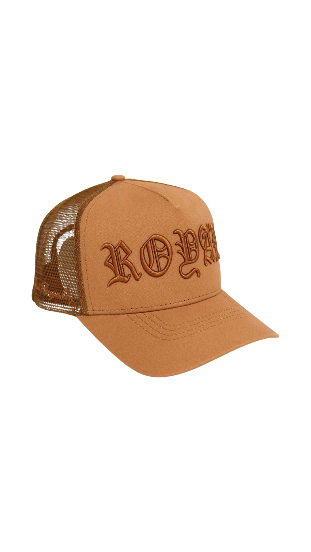 Solbrun „Royal“ Crown Truckerhat - Tan for engroshandel på Faire2