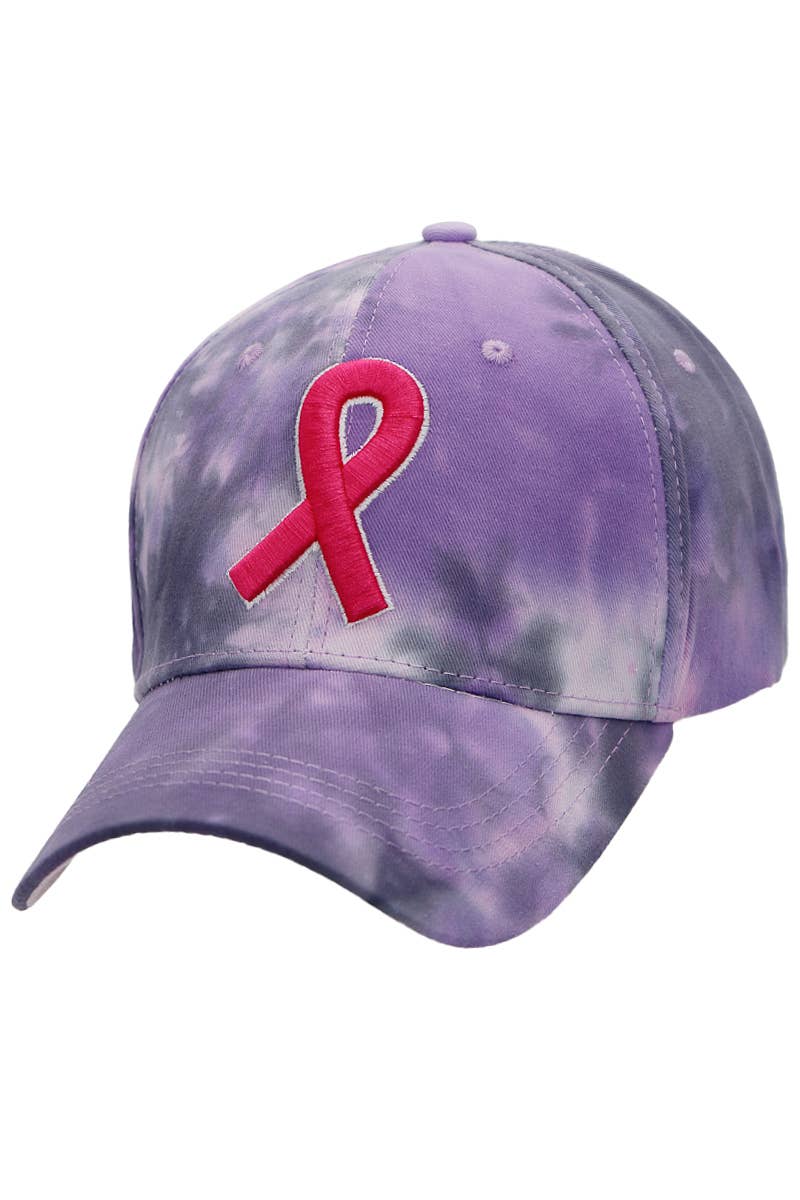 Cap Zone – wholesale Baseball cap – Women's – Breast Cancer Awareness Tie Dye Baseball Cap5