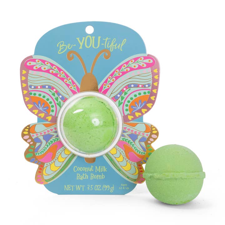 Butterfly Clamshell Bath Bomb - BeYOUtiful for wholesale by Cait + Co