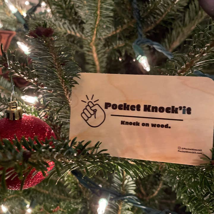 Pocket Knockit - Wholesale Keepsake Coin/Token - Pocket Knock'it - "Knock on Wood" for Good Luck Gift