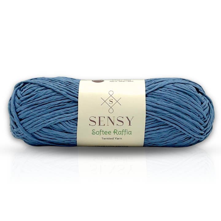 Sensy - Wholesale Yarn - Sensy Softee Raffia Twisted Yarn, 3.5 oz, 109 Yards, 100% Polyester, Gauge 4 Medium4