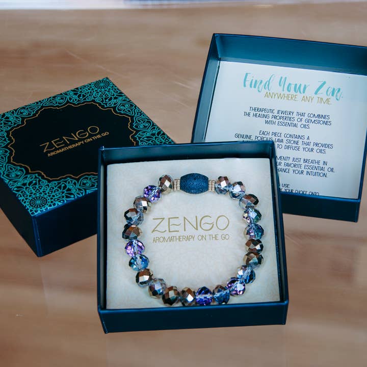 BOPS WHOLESALE - Wholesale Armband met kralen - Zengo natuurstenen met LG-steen en 2 bruine lavakralen2