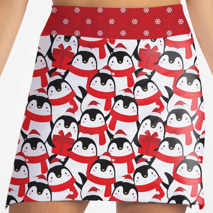 JUPE-SHORT DE VACANCES MARCH OF THE PENGUINS pour la vente par Skort Obsession LLC