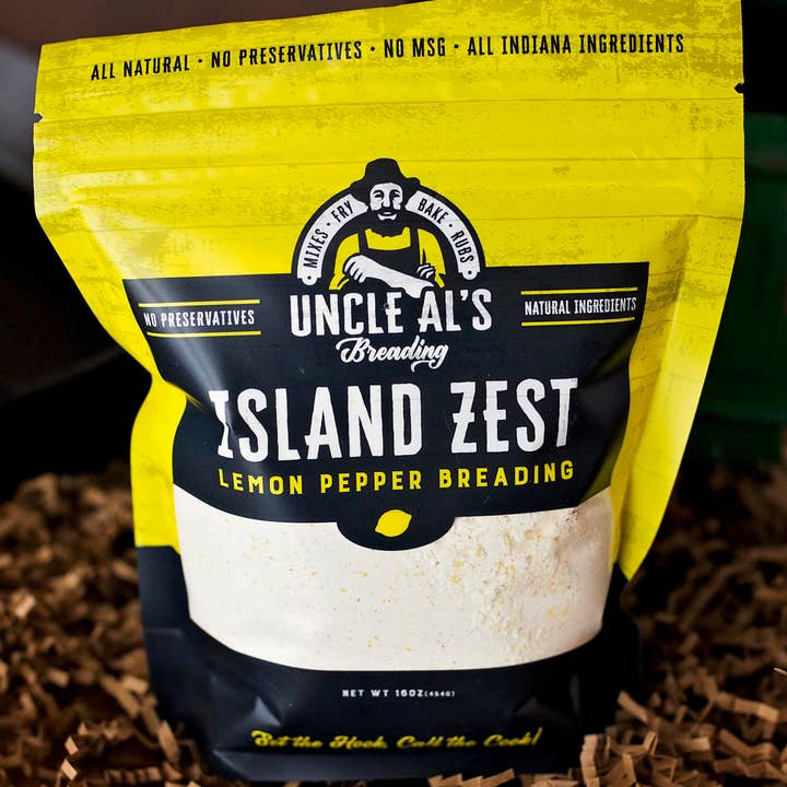 Island Zest Lemon Pepper Breading for wholesale by UNCLE ALS BREADING