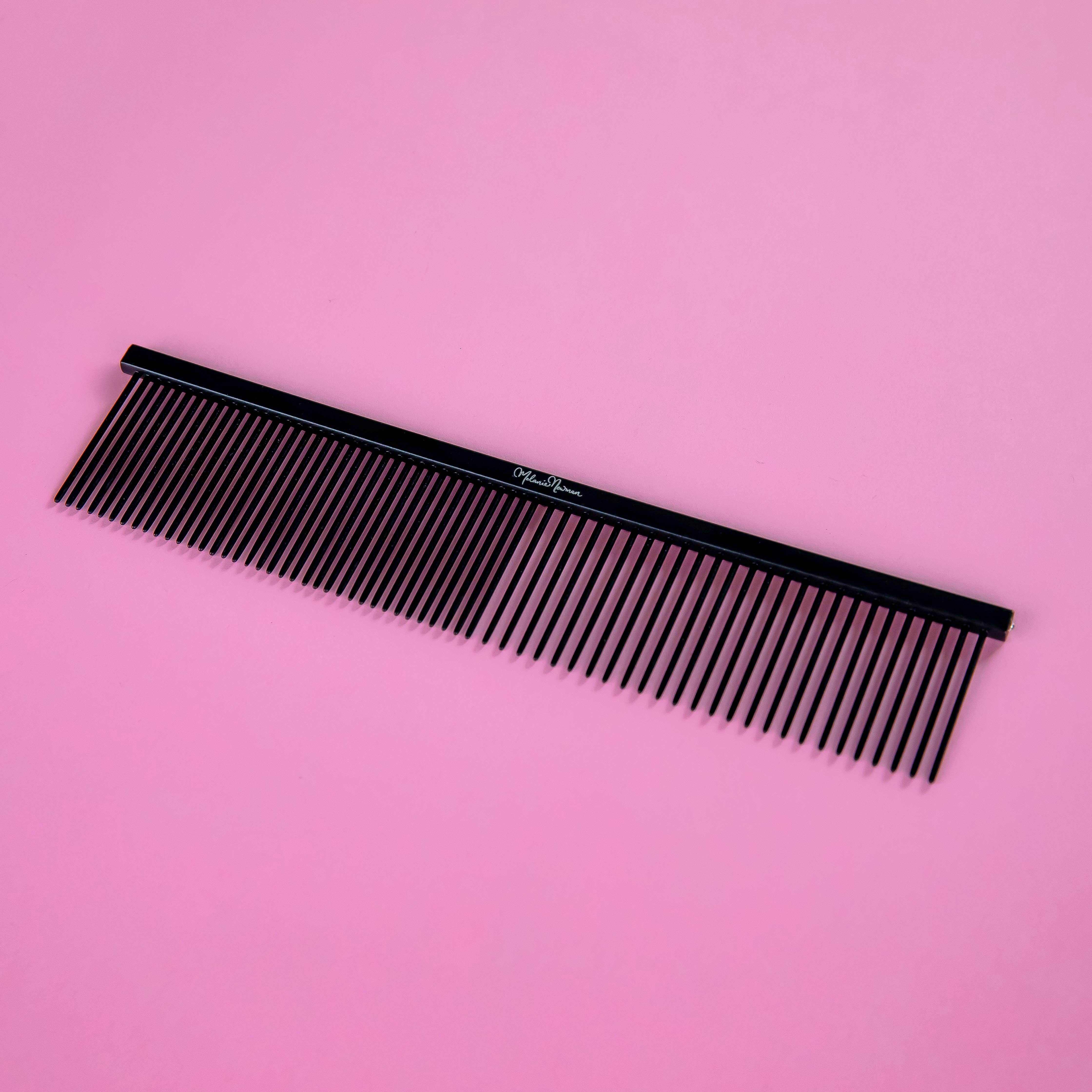 Melanie Newman Salon Essentials - Wholesale Pet brush – Cat/dog - Melanie Newman Medium Black Comb0