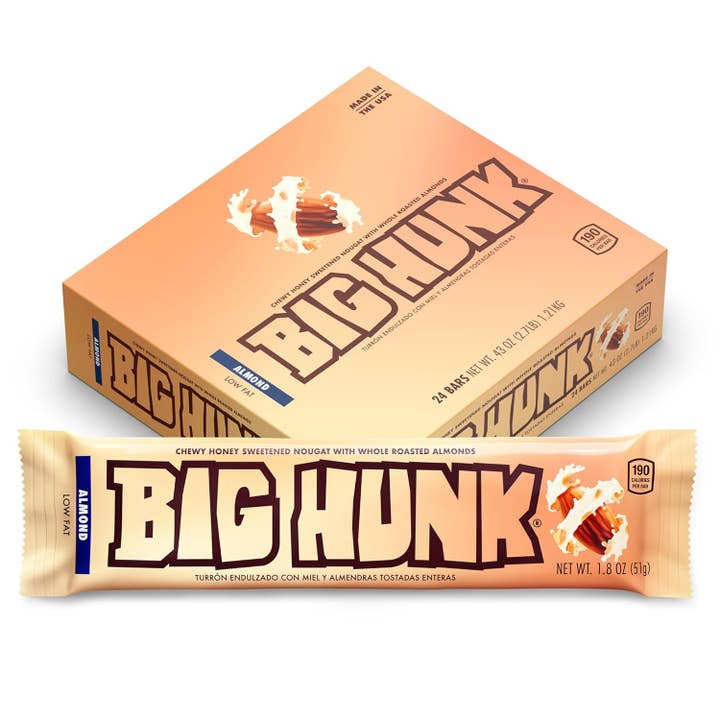 Big Hunk Almond Candy Bar 1.7 oz 24 ct for wholesale by Long Island Candy Factory