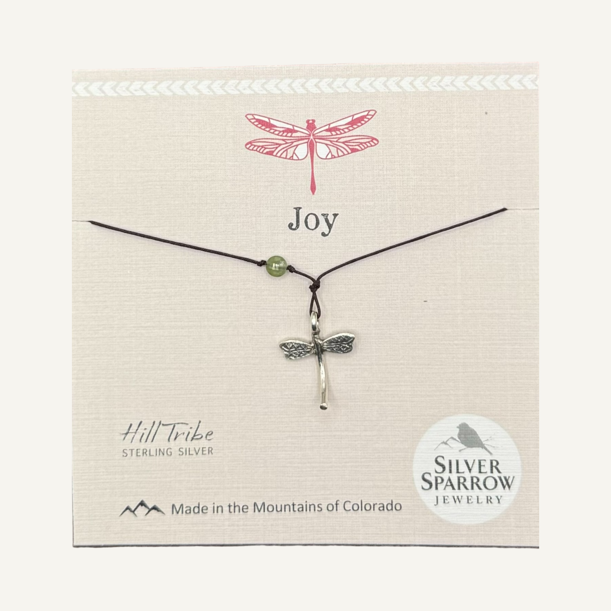 Silver Sparrow Jewelry - Venta al por mayor Collares con colgantes/abalorios - Alegría, collar de libélula1