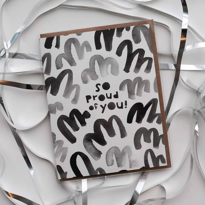 Cartão de felicitações tão orgulhoso de você por atacado de cheeky beak