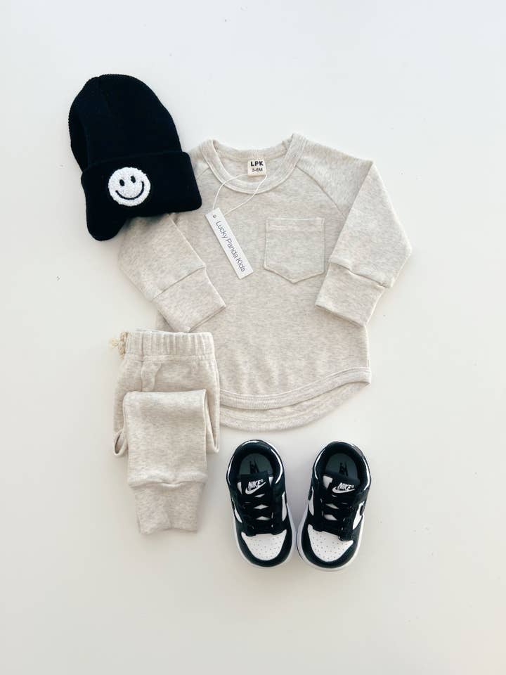 Lounge Set | Oatmeal for wholesale by Lucky Panda Kids