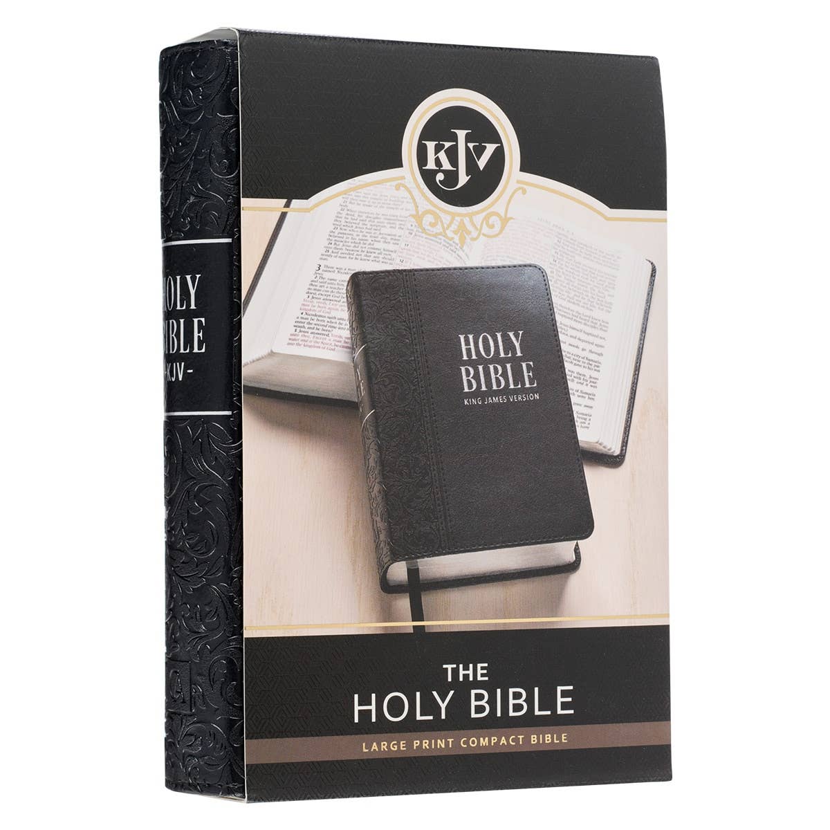 Christian Art Gifts - Wholesale Religion - KJV Bible Compact LP Faux Leather, Black9