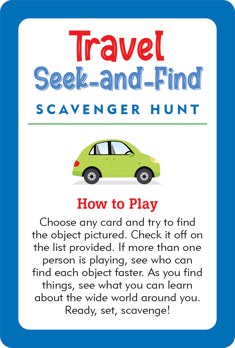 Peter Pauper Press - Wholesale Card Game - Travel Seek-and-Find Scavenger Hunt Cards1