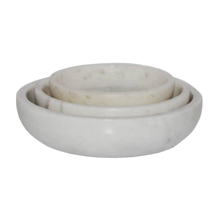 HomArt - Wholesale Serve Bowl - Mercer Marble Bowls, Set of 3