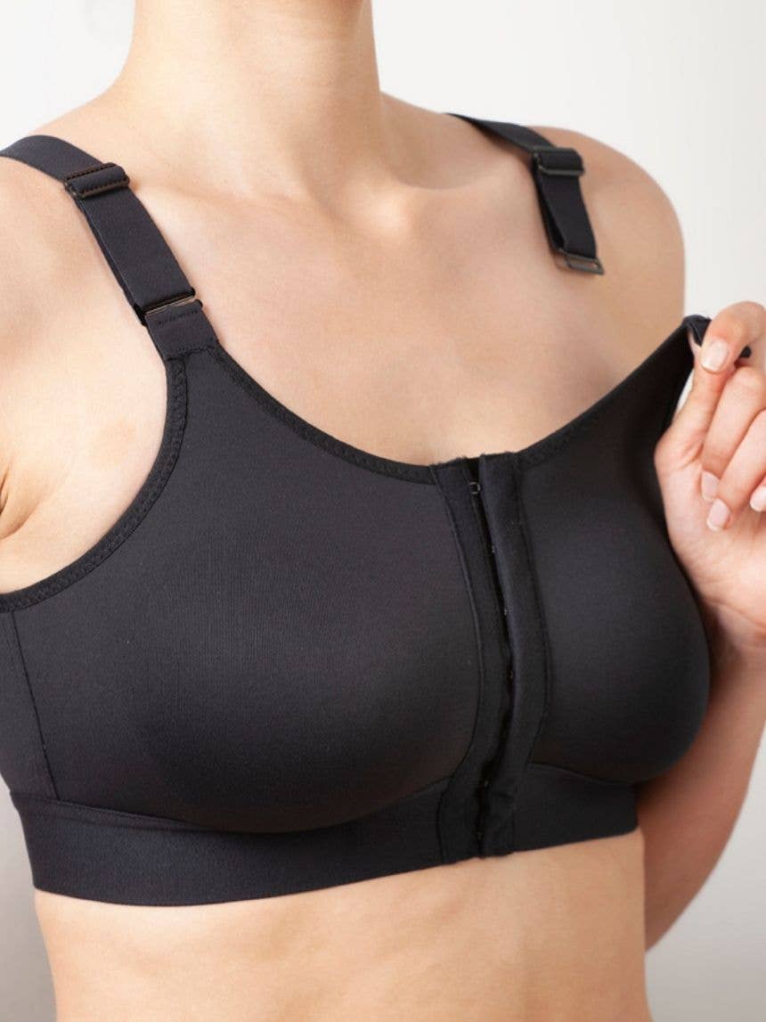BLACK Post-Surgical Bra 8002 for wholesale on Faire3
