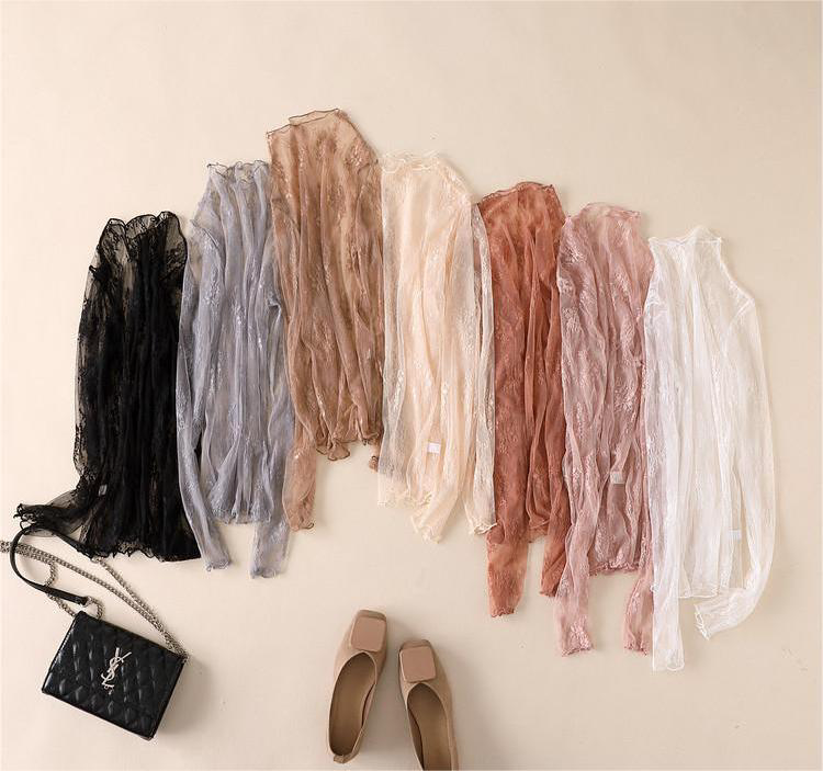 Hope & Sunshine – Großhandel Bluse – Damen – Spitzen- und Mesh-Top mit Chiffon12