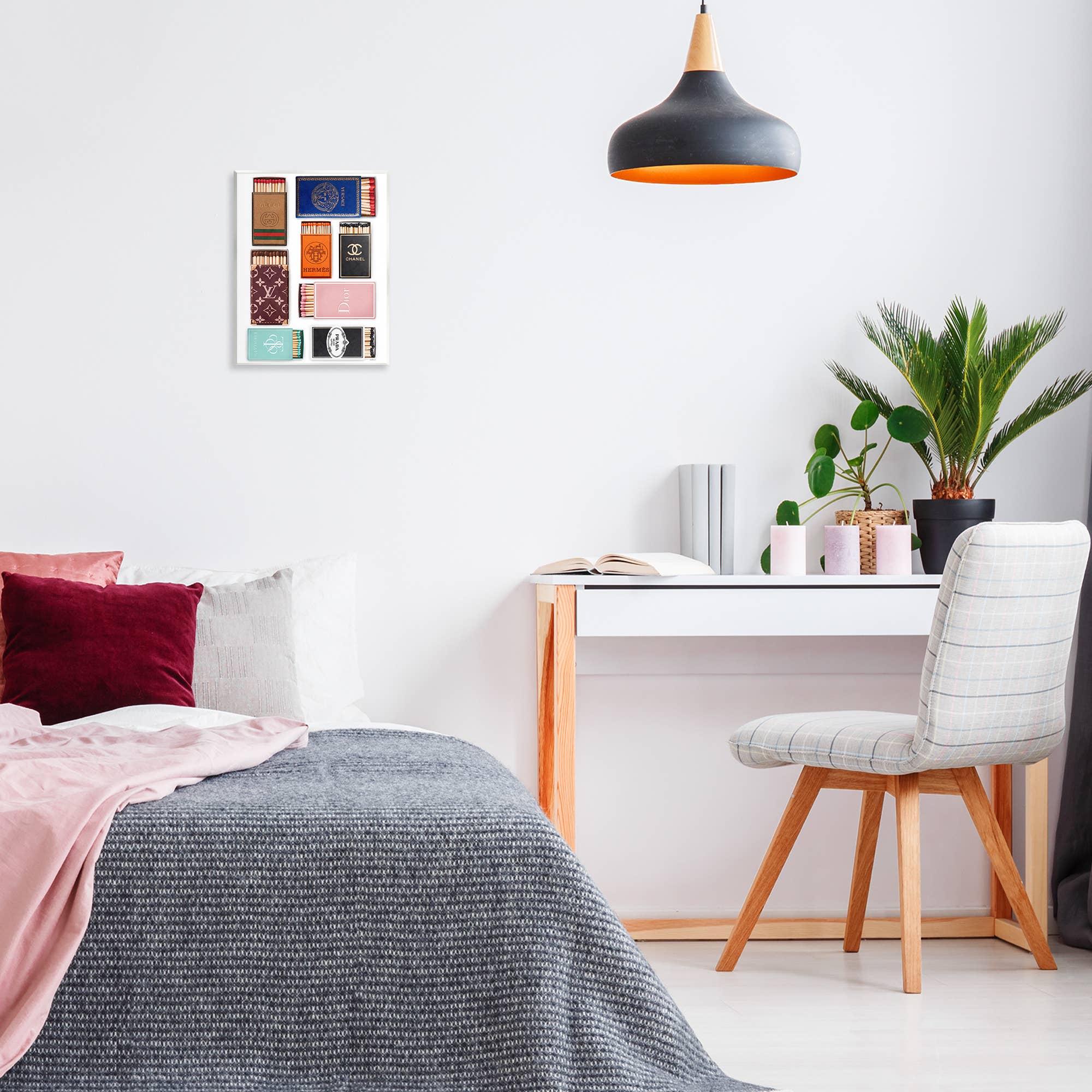 Stupell Industries – Sinal de parede por atacado – Placa de Parede com Caixas de Fósforos Modernas e Icónicas2