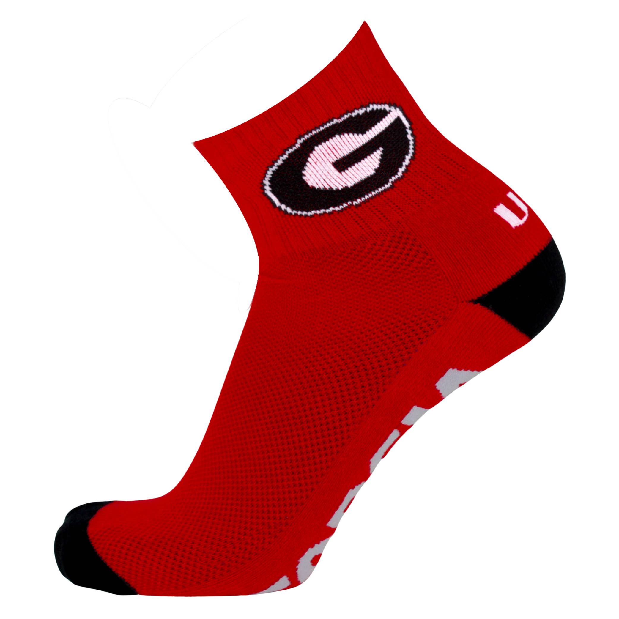 Donegal Bay - Wholesale Socks - Unisex - Georgia Bulldogs Red Quarter Socks1